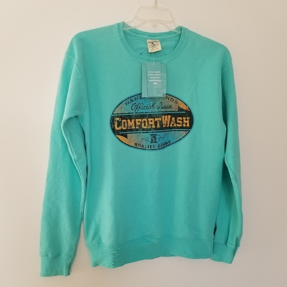 Hanes Brands Comfort Wash Sweatshirt Size Small. - Picture 1 of 7